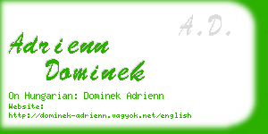 adrienn dominek business card